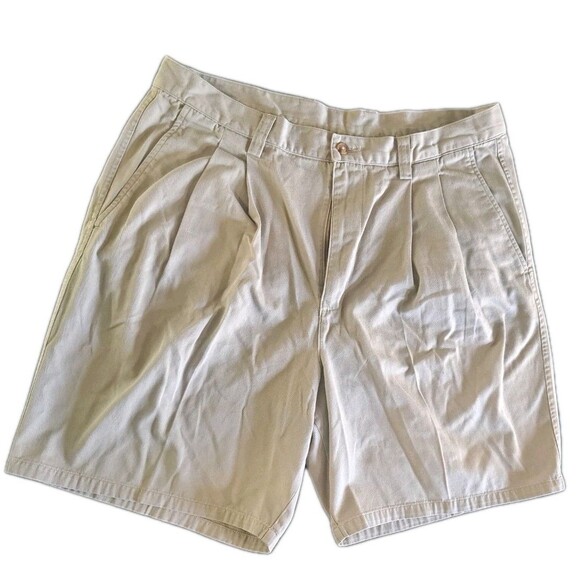GAP Khaki Tan Shorts Men's Size 38 (8" Inseam) Casual Chino Cotton Summer Wear - Picture 1 of 5